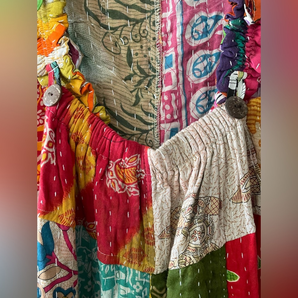 Kathmandu Multicolor Patchwork OVERALLS - Picture 11 of 14